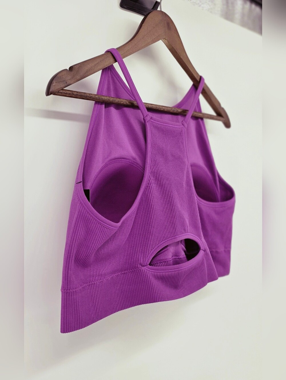 Torrid Seamless Rib High Neck Bralette Byzantium Purple - Size 3 / Plus Size 3X - Picture 11 of 17